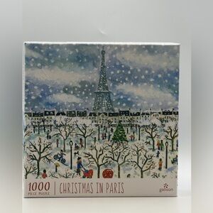 Galison Michael Storrings CHRISTMAS IN Paris 1000-Piece Jigsaw Puzzle Brand New